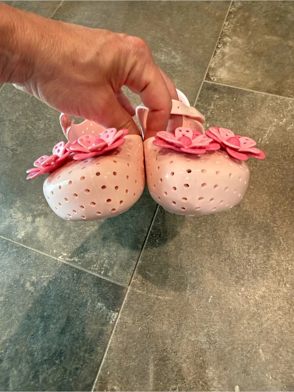 Mini Melissa Furadinha XII Top Flower Pink Mary Janes